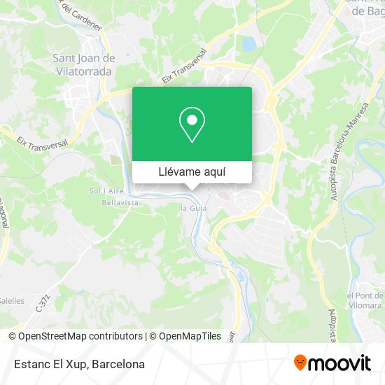 Mapa Estanc El Xup