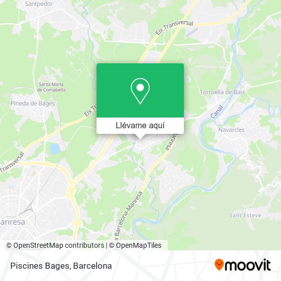 Mapa Piscines Bages