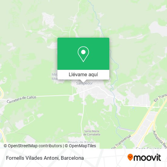 Mapa Fornells Vilades Antoni