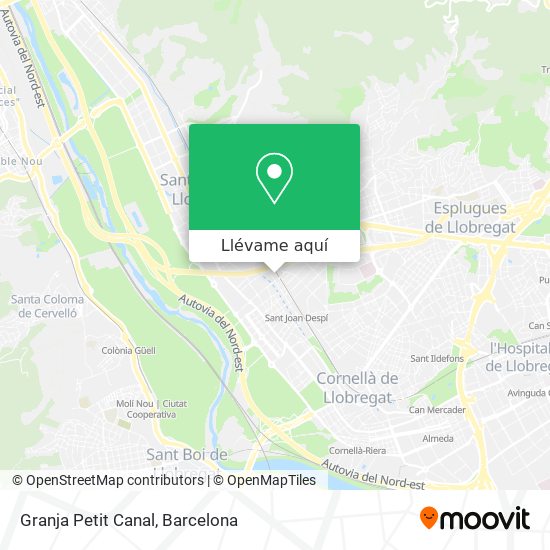 Mapa Granja Petit Canal