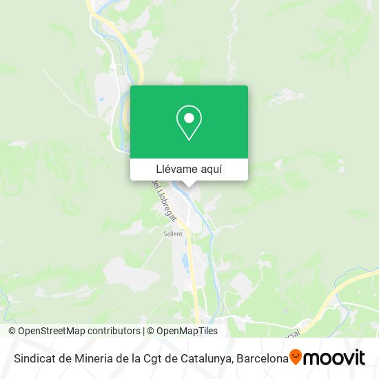 Mapa Sindicat de Mineria de la Cgt de Catalunya