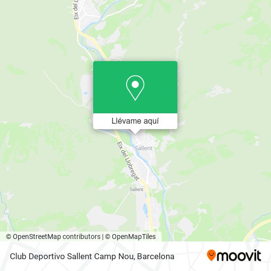 Mapa Club Deportivo Sallent Camp Nou