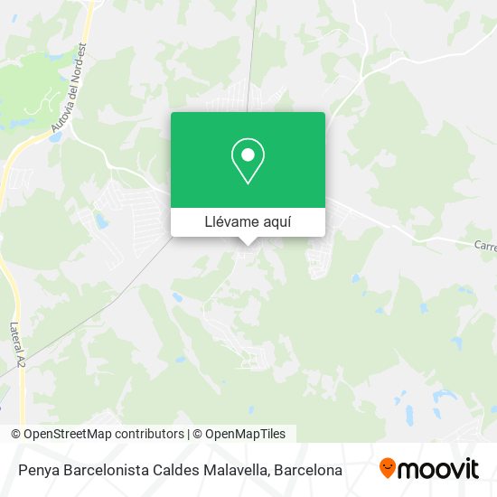 Mapa Penya Barcelonista Caldes Malavella