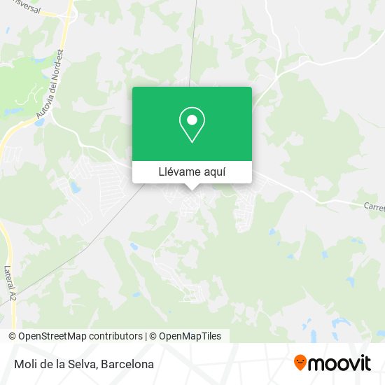 Mapa Moli de la Selva