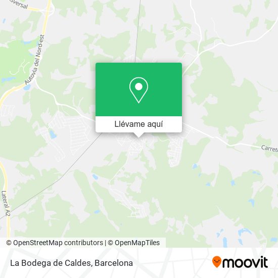 Mapa La Bodega de Caldes