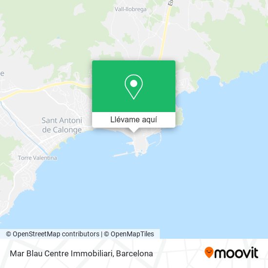 Mapa Mar Blau Centre Immobiliari