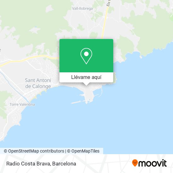 Mapa Radio Costa Brava
