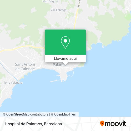 Mapa Hospital de Palamos