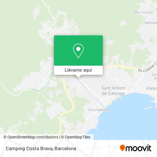 Mapa Camping Costa Brava