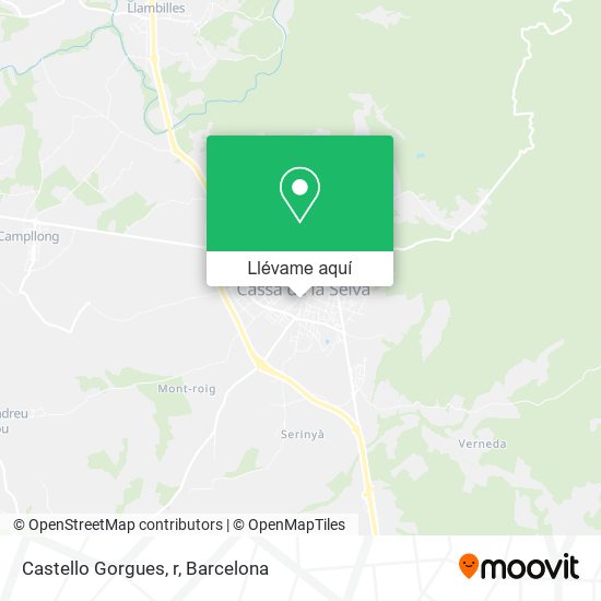 Mapa Castello Gorgues, r
