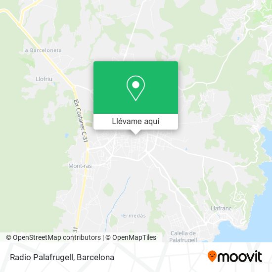 Mapa Radio Palafrugell