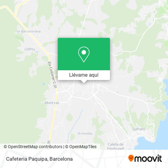 Mapa Cafeteria Paquipa