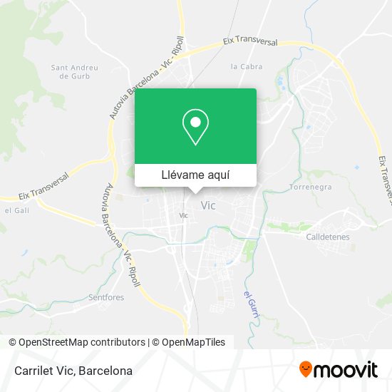 Mapa Carrilet Vic