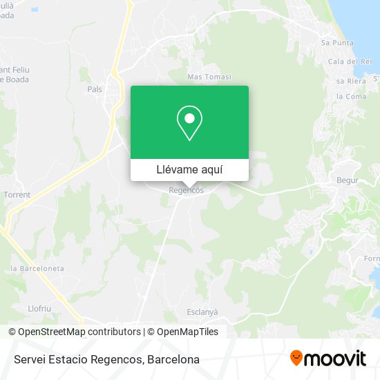 Mapa Servei Estacio Regencos