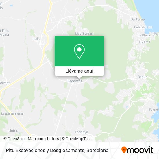 Mapa Pitu Excavaciones y Desglosaments