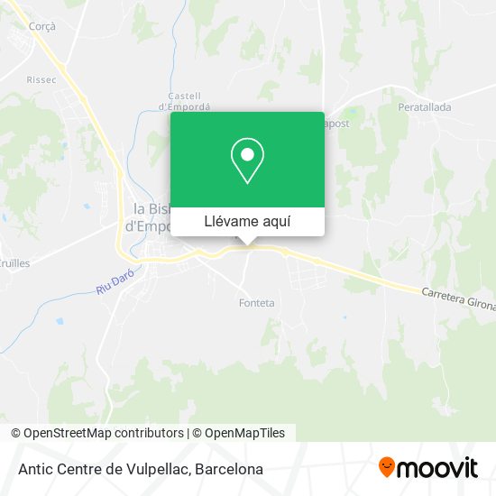 Mapa Antic Centre de Vulpellac