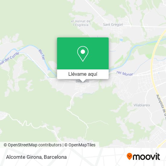 Mapa Alcomte Girona