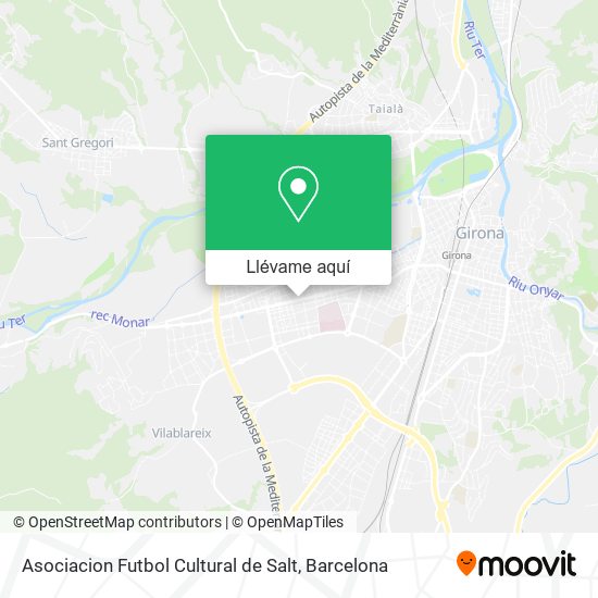 Mapa Asociacion Futbol Cultural de Salt