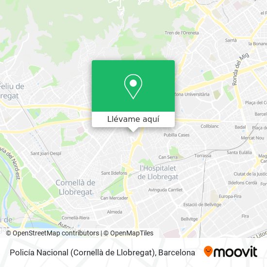 Mapa Policía Nacional (Cornellà de Llobregat)