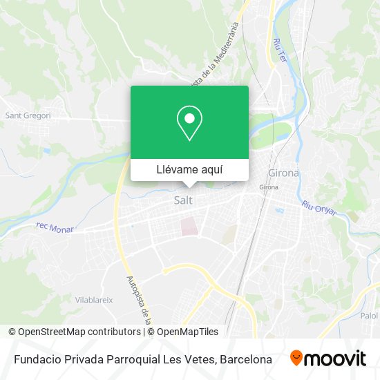 Mapa Fundacio Privada Parroquial Les Vetes