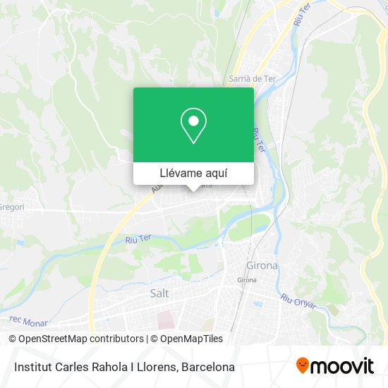 Mapa Institut Carles Rahola I Llorens