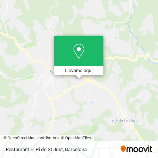 Mapa Restaurant El Pi de St Just