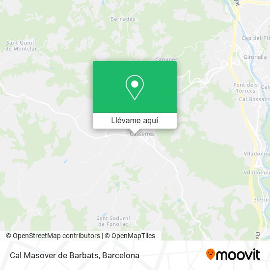 Mapa Cal Masover de Barbats