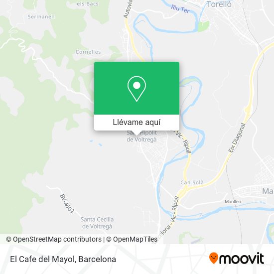 Mapa El Cafe del Mayol