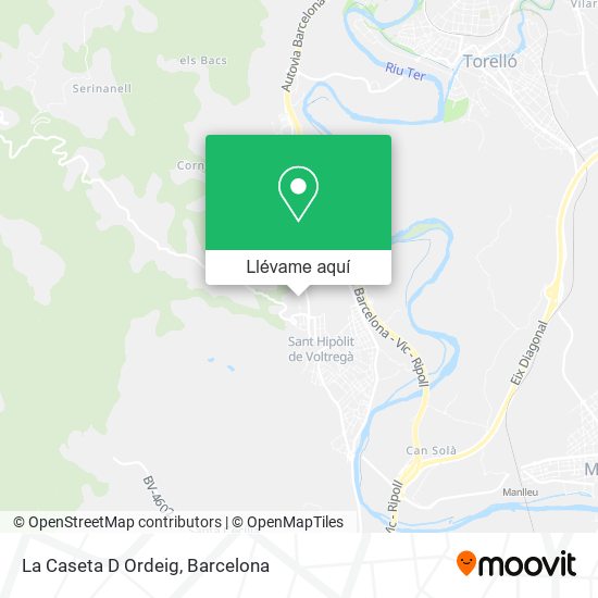 Mapa La Caseta D Ordeig