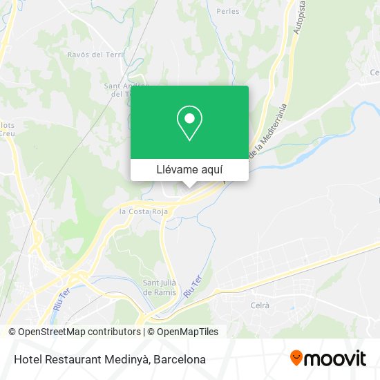 Mapa Hotel Restaurant Medinyà