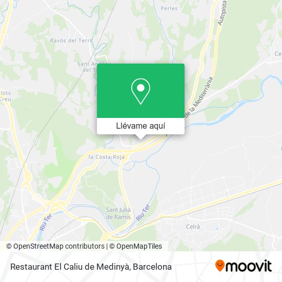 Mapa Restaurant El Caliu de Medinyà