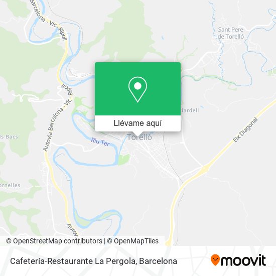 Mapa Cafetería-Restaurante La Pergola