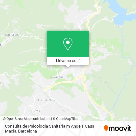Mapa Consulta de Psicologia Sanitaria m Angels Caus Macia