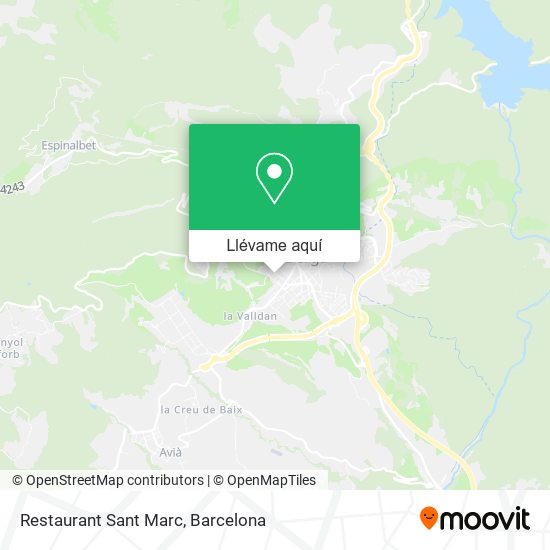 Mapa Restaurant Sant Marc