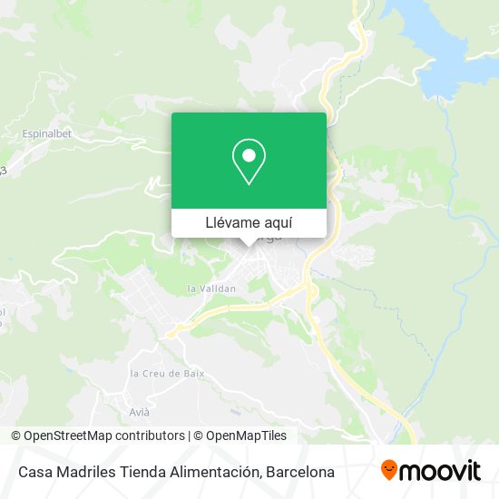 Mapa Casa Madriles Tienda Alimentación