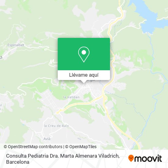 Mapa Consulta Pediatria Dra. Marta Almenara Viladrich