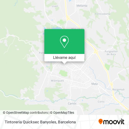 Mapa Tintoreria Quicksec Banyoles