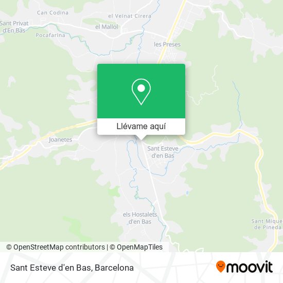 Mapa Sant Esteve d'en Bas
