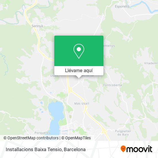 Mapa Installacions Baixa Tensio