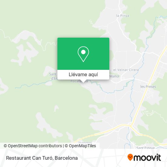 Mapa Restaurant Can Turó