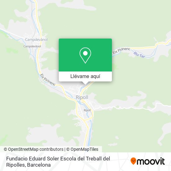 Mapa Fundacio Eduard Soler Escola del Treball del Ripolles