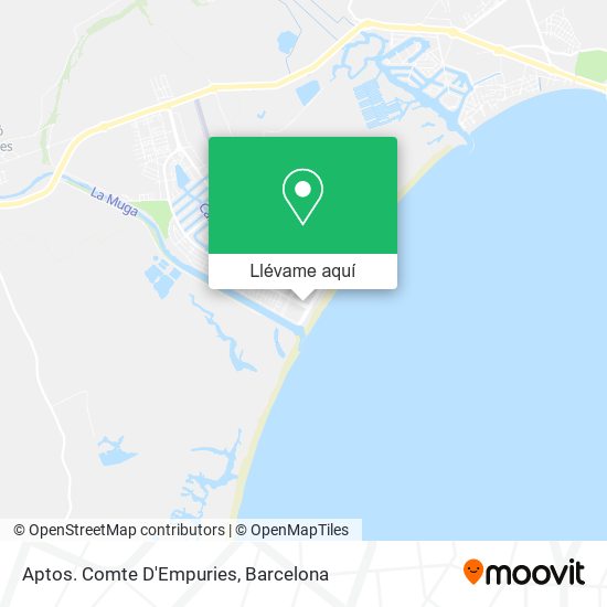 Mapa Aptos. Comte D'Empuries