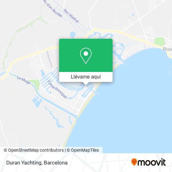 Mapa Duran Yachting