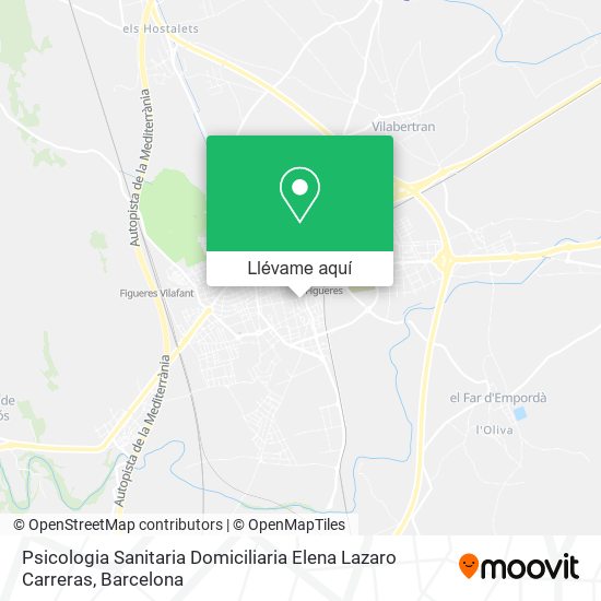 Mapa Psicologia Sanitaria Domiciliaria Elena Lazaro Carreras