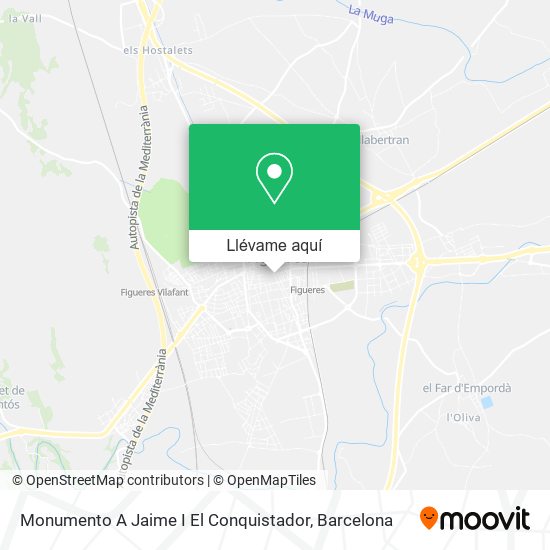 Mapa Monumento A Jaime I El Conquistador