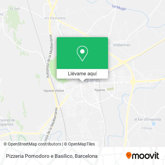 Mapa Pizzeria Pomodoro e Basílico