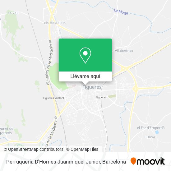 Mapa Perruqueria D'Homes Juanmiquel Junior