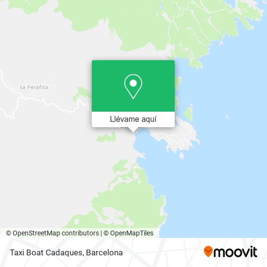 Mapa Taxi Boat Cadaques