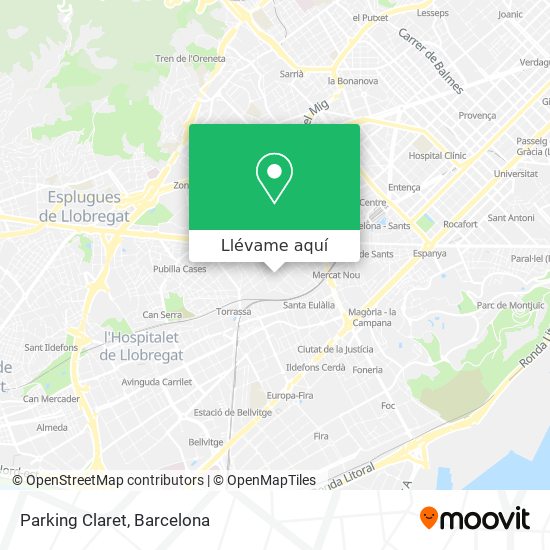 Mapa Parking Claret
