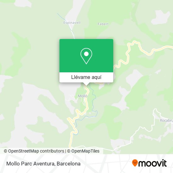 Mapa Mollo Parc Aventura